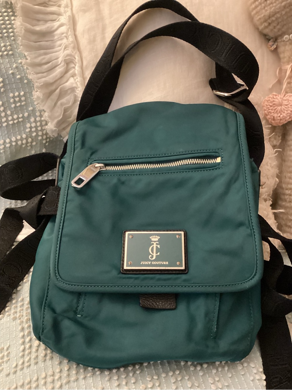 Juicy Couture Teal Crossbody Sling Bag